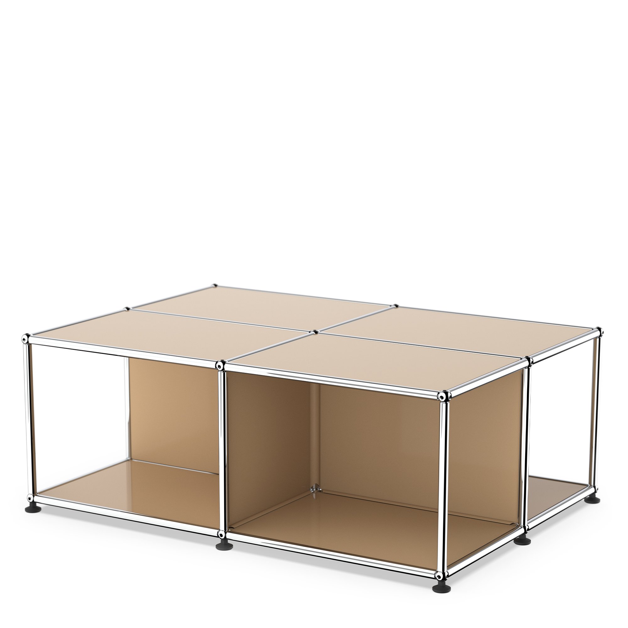 USM Haller Coffee Table with Storage shelves, USM beige | USM