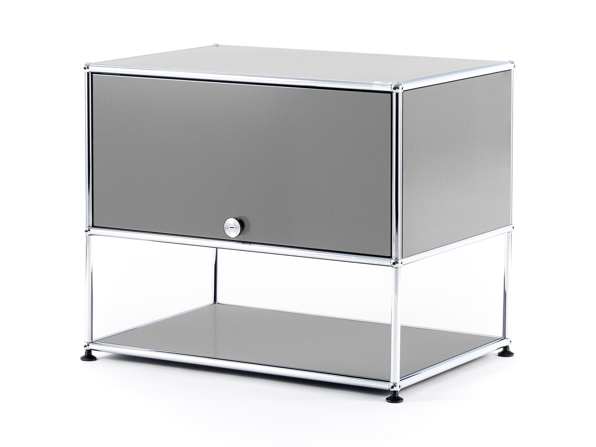 USM Haller TV-Rack, USM matte silver | USM Haller | USM