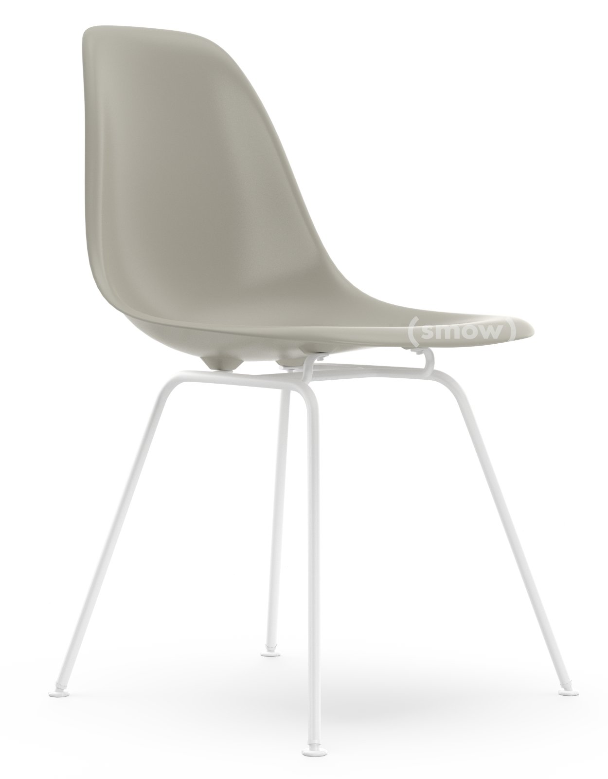 Eames Plastic Side Chair DSX, Pebble, Without upholstery, Without