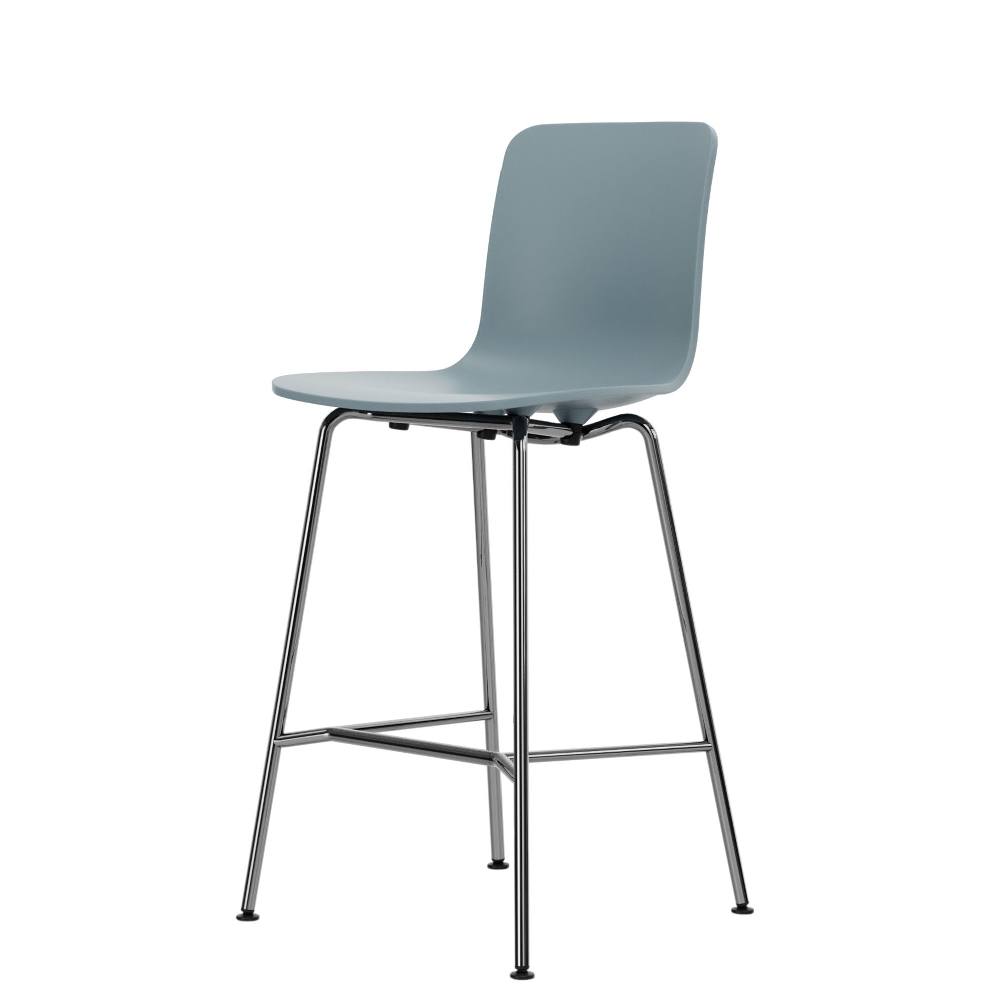 HAL RE Bar Stool, Ice grey RE, Kitchen version: 645mm, Chrome
