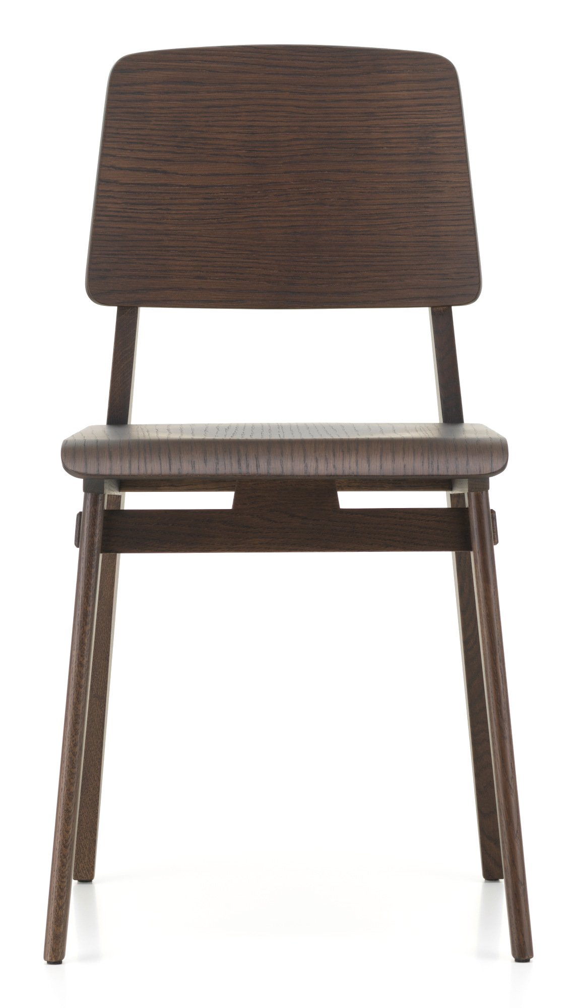 Chaise Tout Bois Chair, Dark oak | Vitra | by Jean Prouvé, 1941