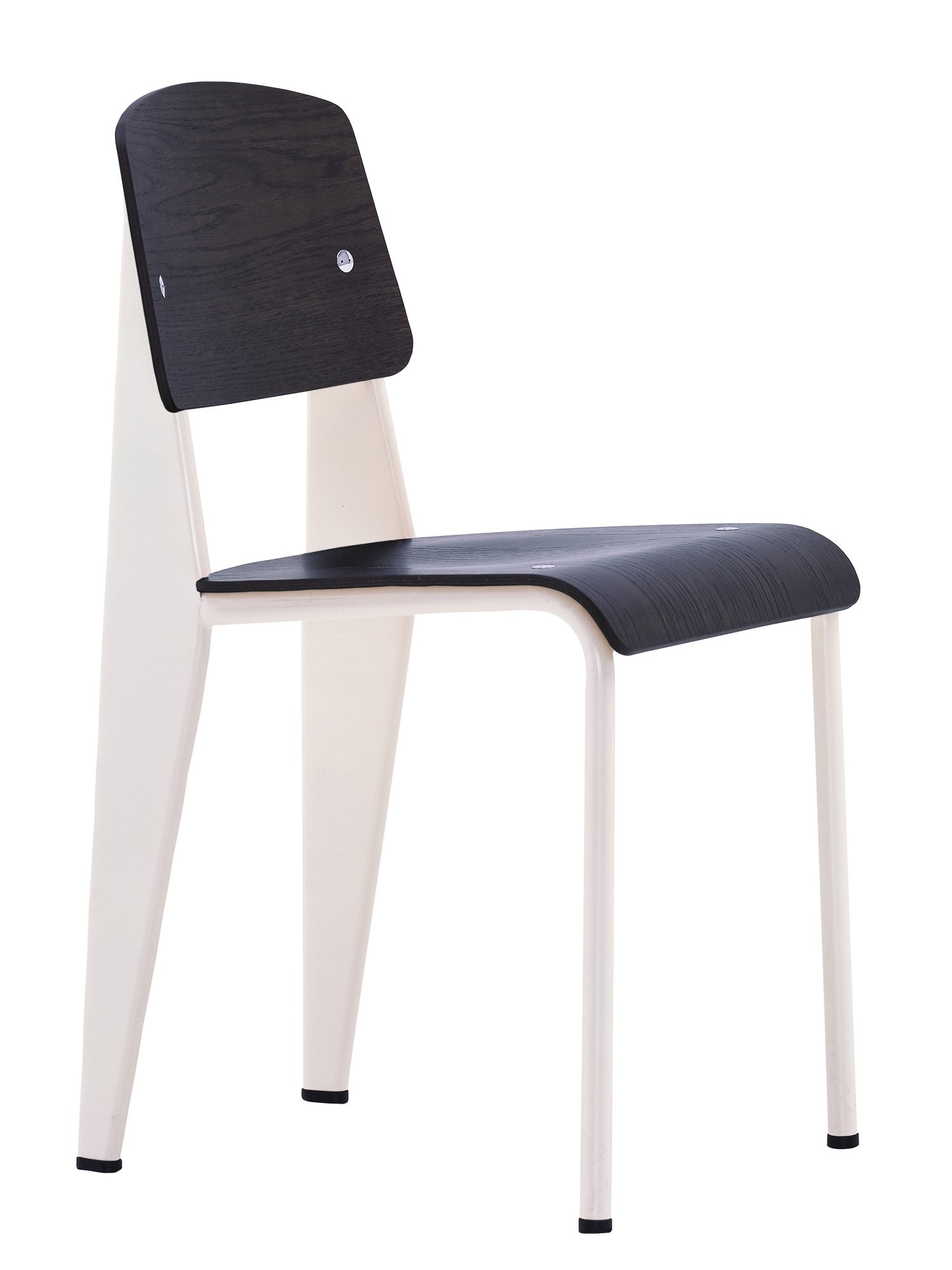 Standard Chair, Base ecru/Seat, back dark oak | Vitra | by Jean