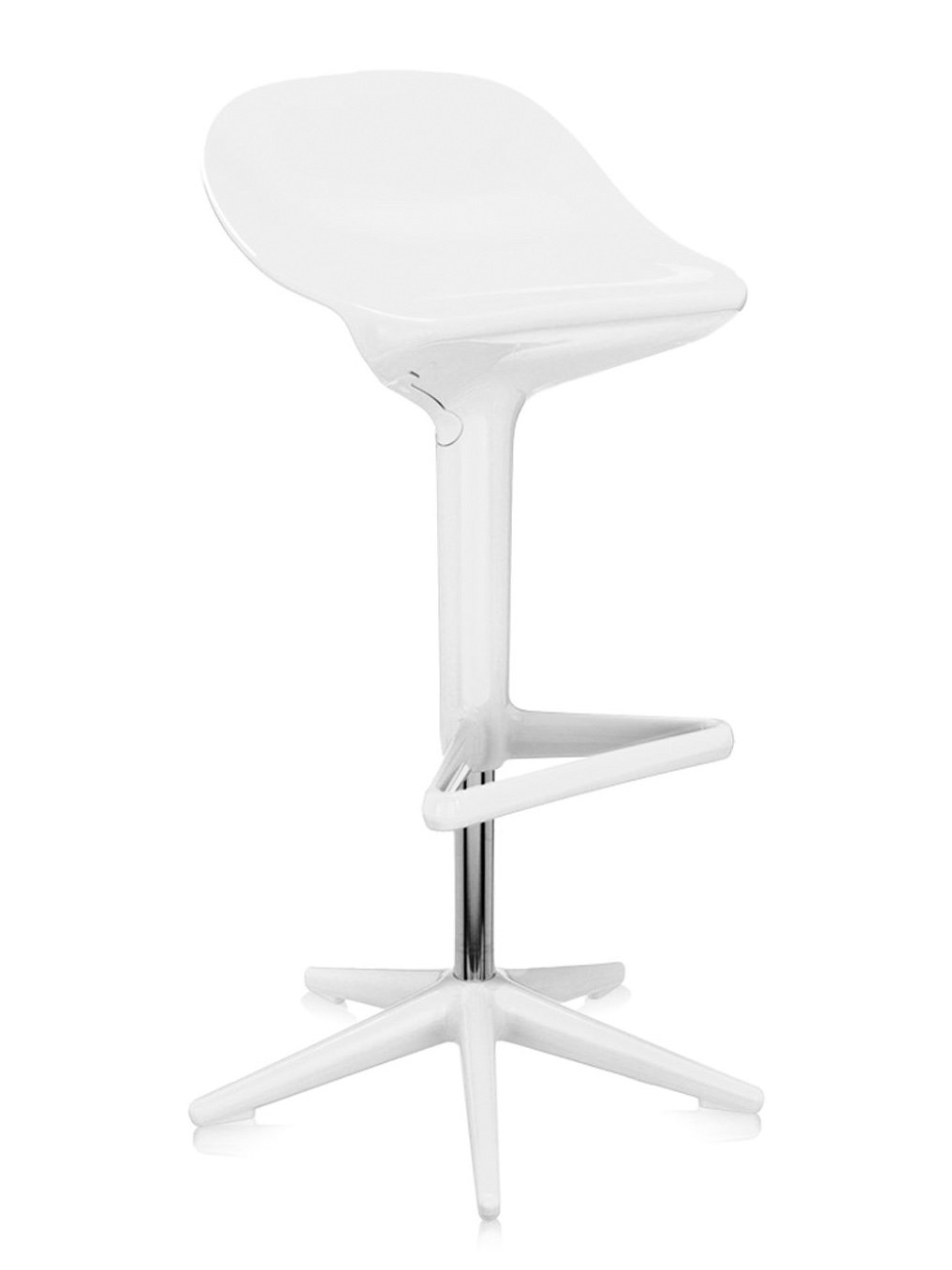 Kartell カウンターチェア SPOON ホワイト ハイチェア ハイスツール Spoon Stool | Kartell | Bar Stools - Designer furniture from smow