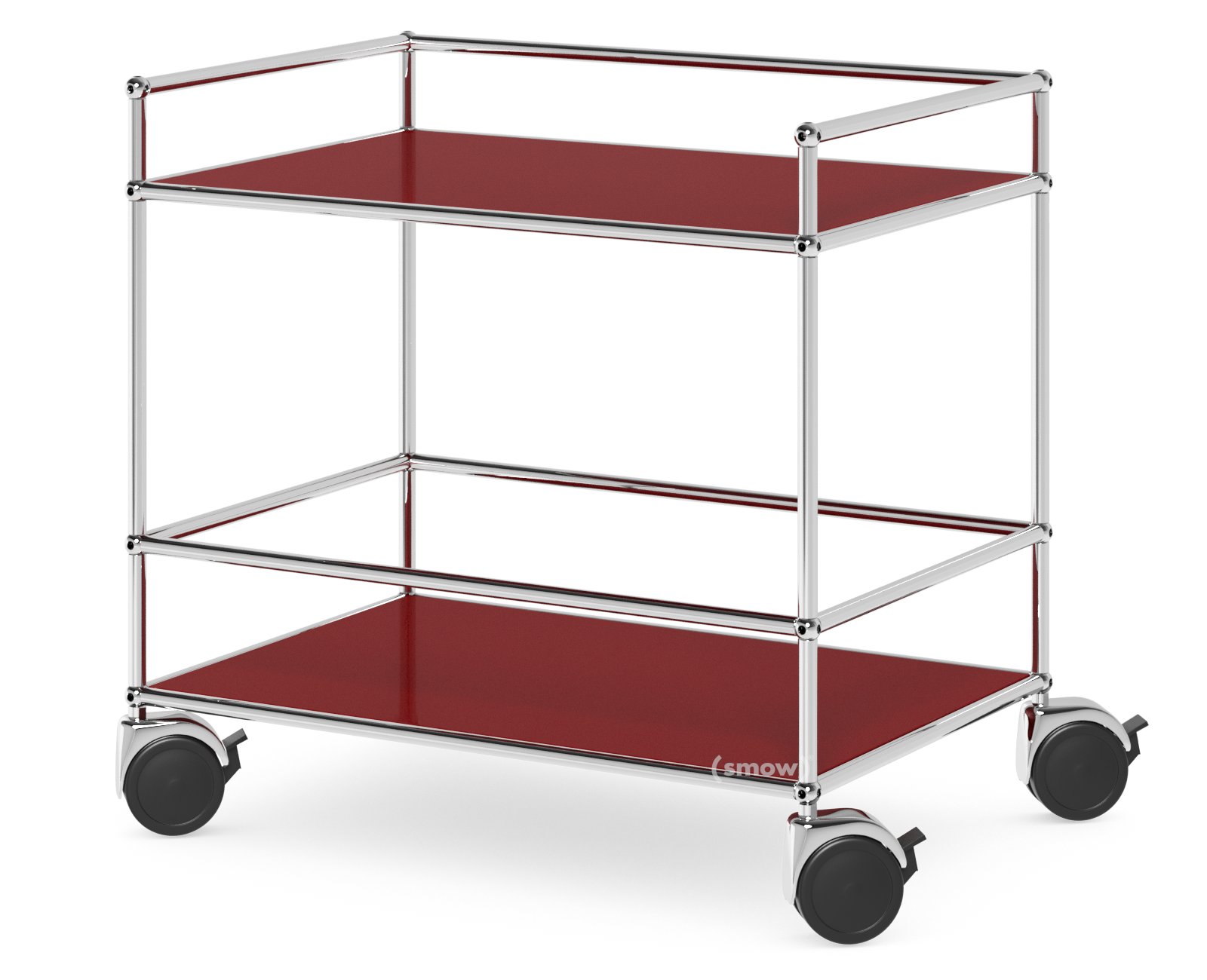 USM Haller Surgery Trolley, Without bar, USM ruby red | USM Haller