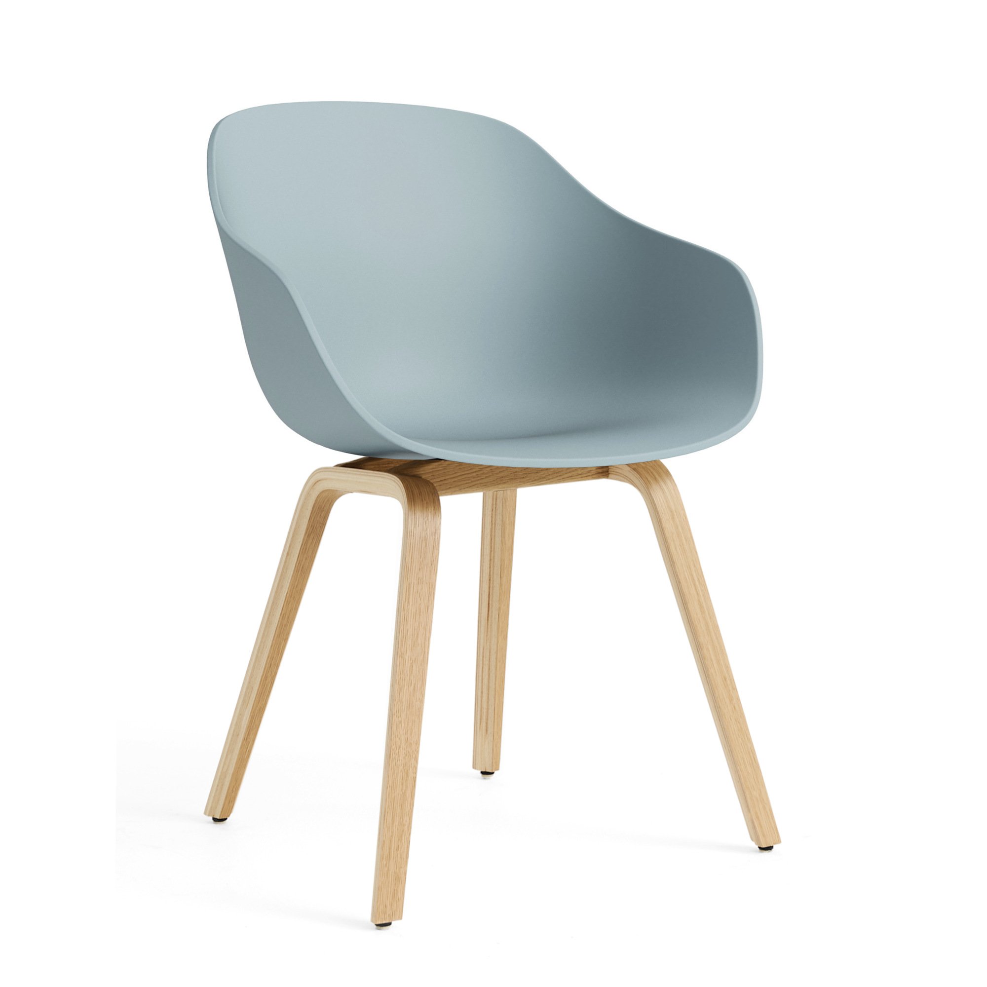 About A Chair AAC 222, Lacquered oak, Dusty blue 2.0 | Hay
