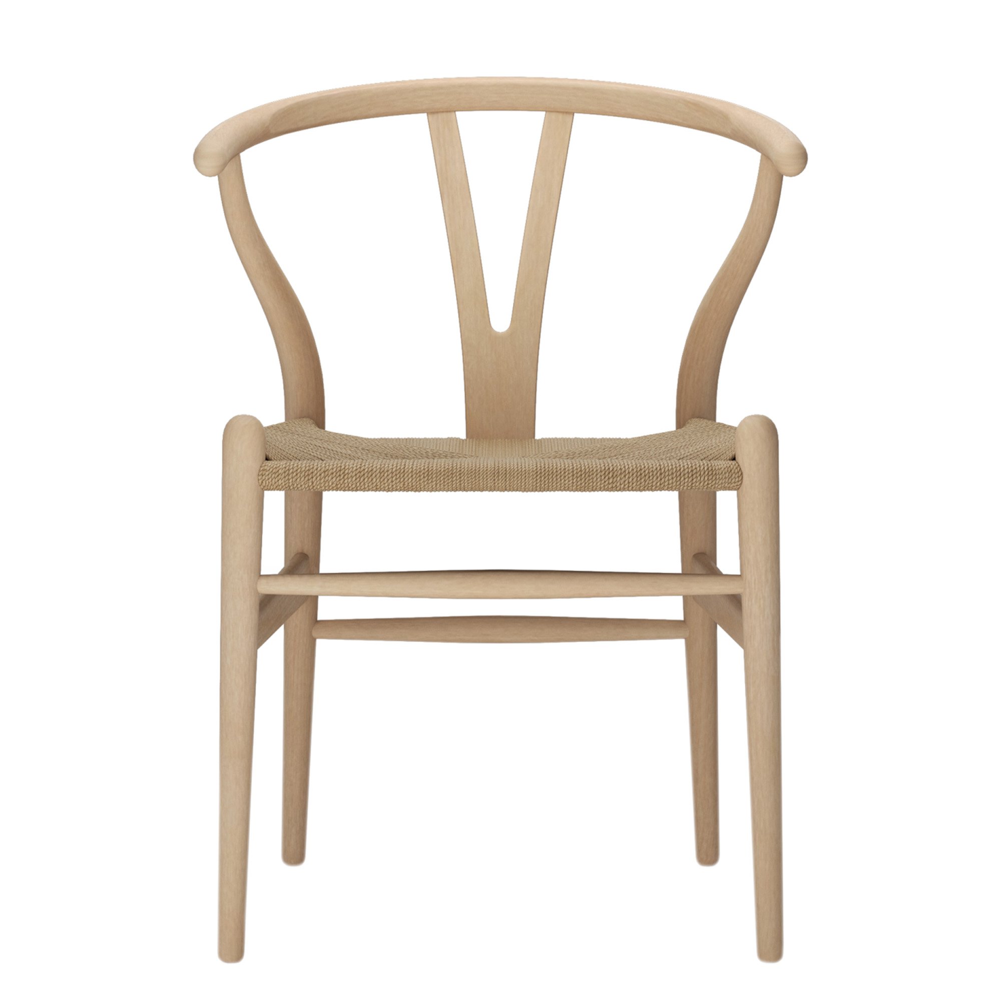 CH24 Wishbone Chair, Soaped beech, Nature mesh | Carl Hansen & Søn