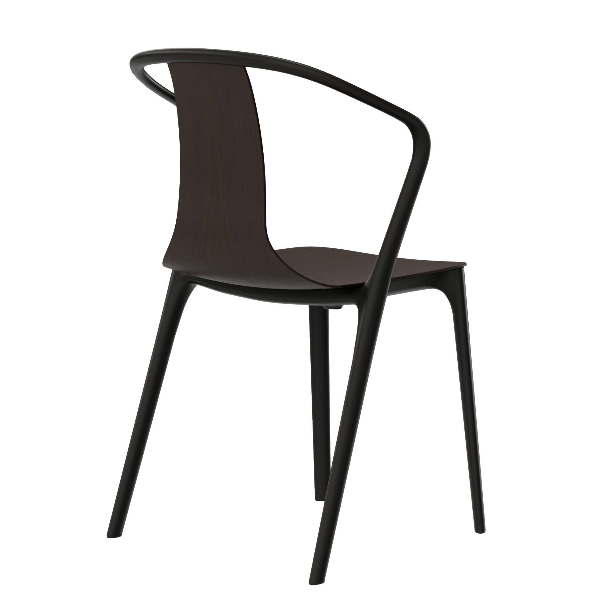 Belleville Armchair Wood, Dark oak | Vitra | Chairs - Designer