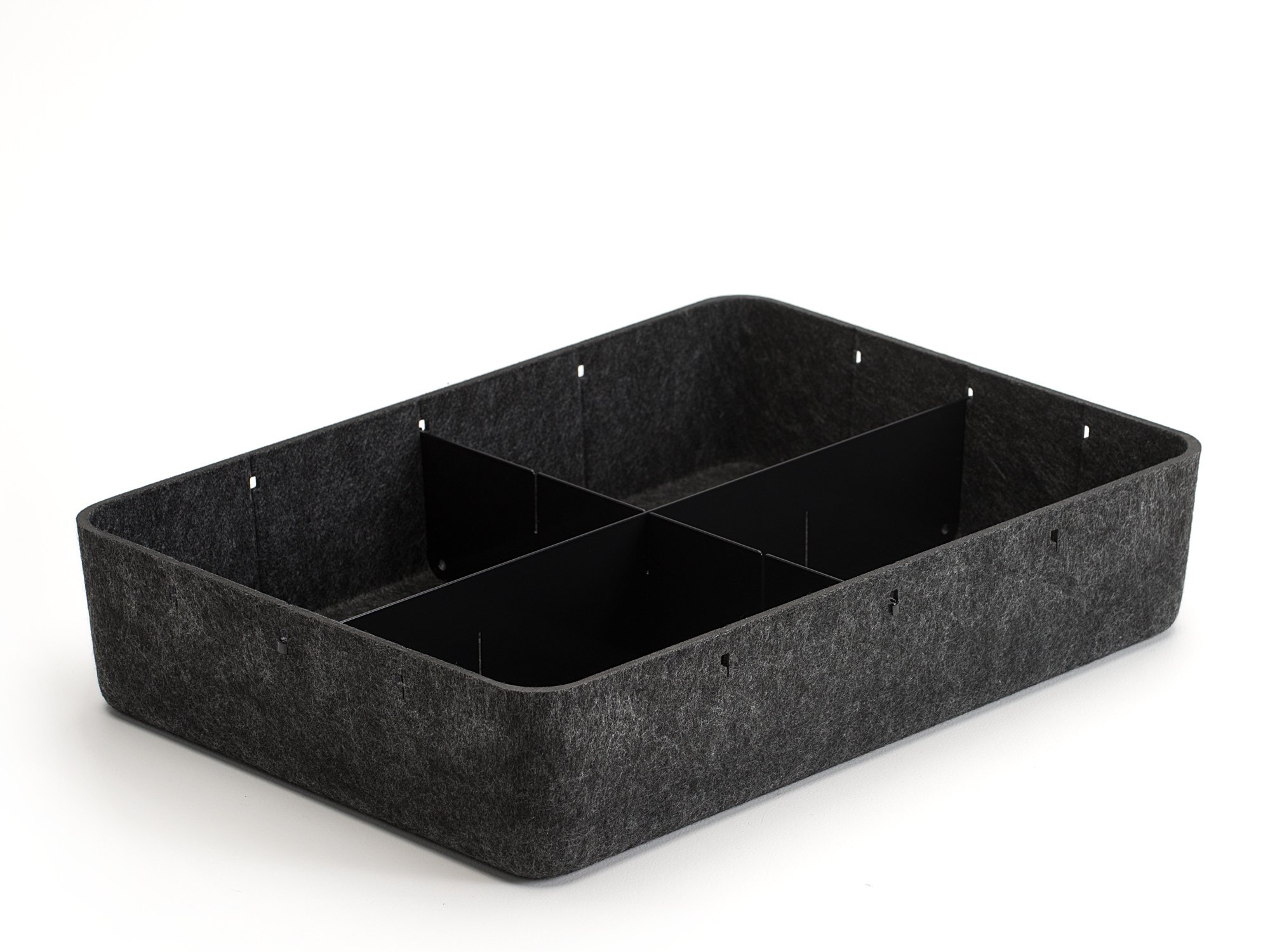 750×500mm用 USM Haller パスコBOX 色：ブラック USM Inos Box, W 45,3 x H 9,5 cm, Anthracite , Partition 3