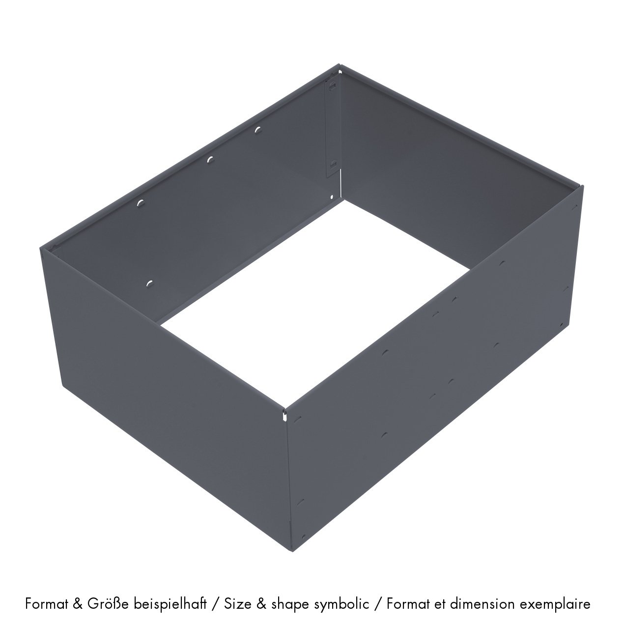 USM Metal Box Insert for USM Haller Extension Door, 75 x 50 x 35