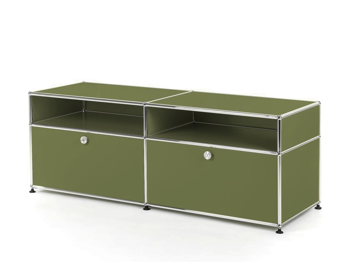 USM Haller TV Sideboard, Olive green RAL 6003 | USM Haller