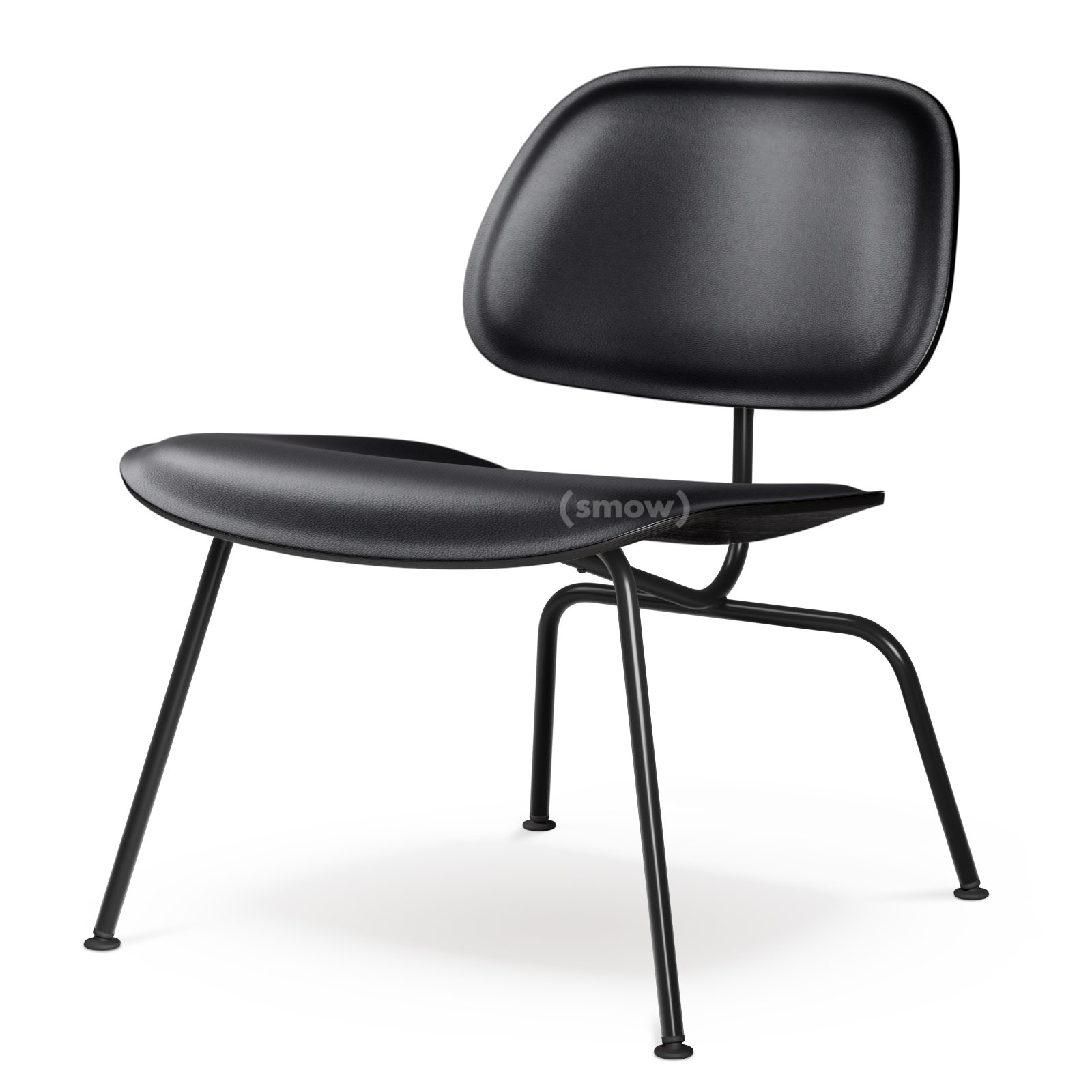 plywood black leather chair ダイニングチェアー vitra-lcm-esche-schwarz-leder-