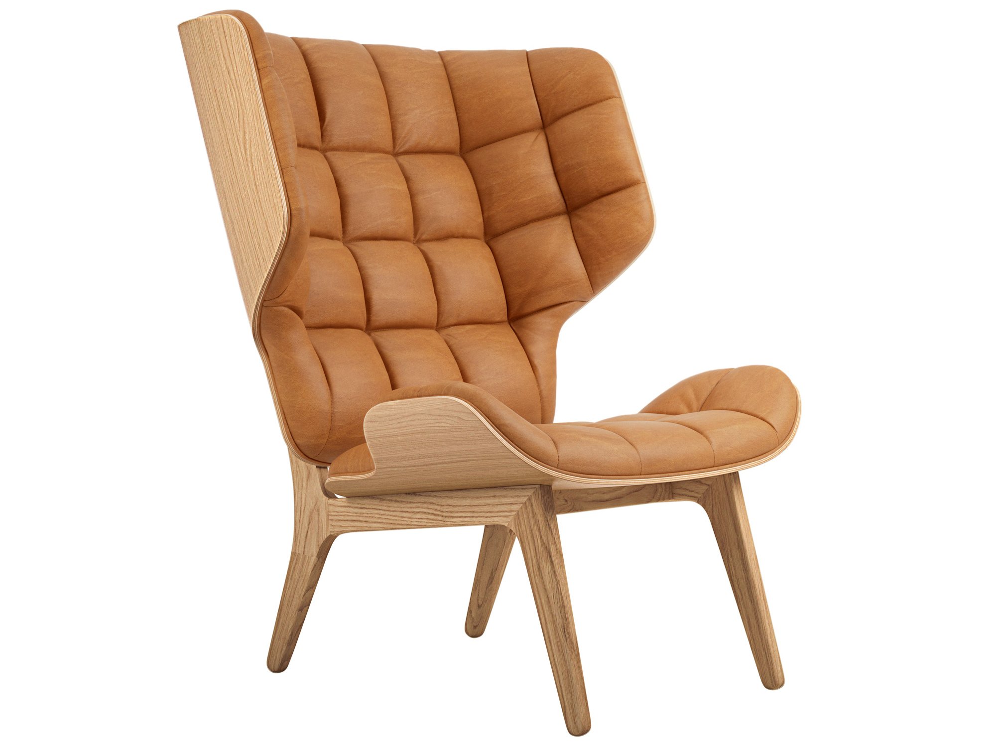 Mammoth Wing Chair, Dunes leather cognac | Norr11 | Armchairs