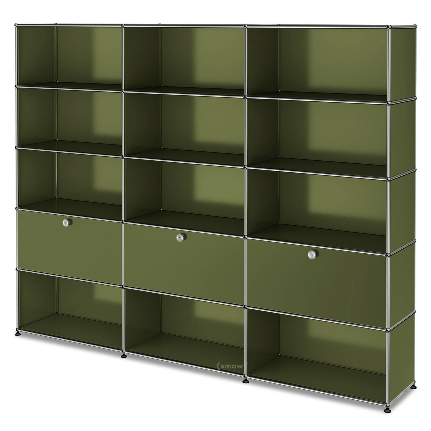 USM Haller Storage Unit XL, Customizable, Olive green RAL 6003