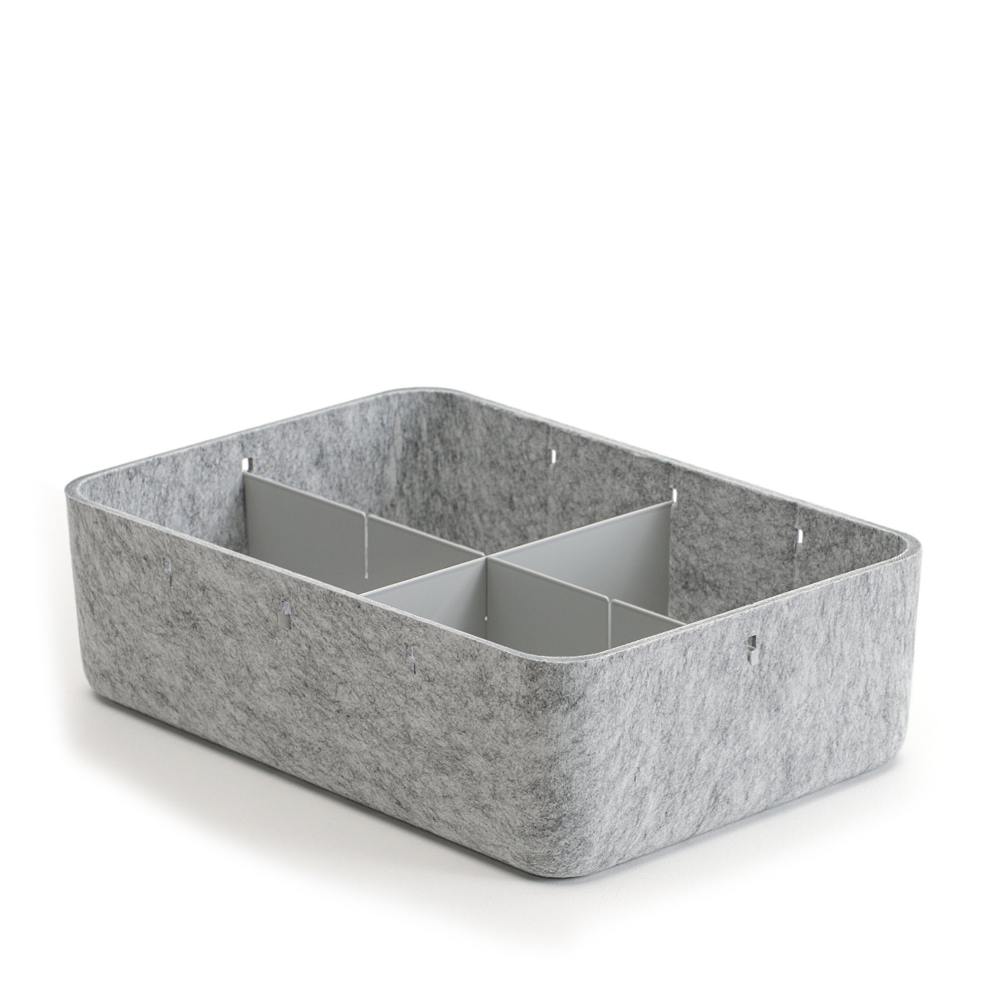 USM Haller インナーボックス左右のみ USM Inos Box with Partition + Lid, Light grey | USM Haller | USM