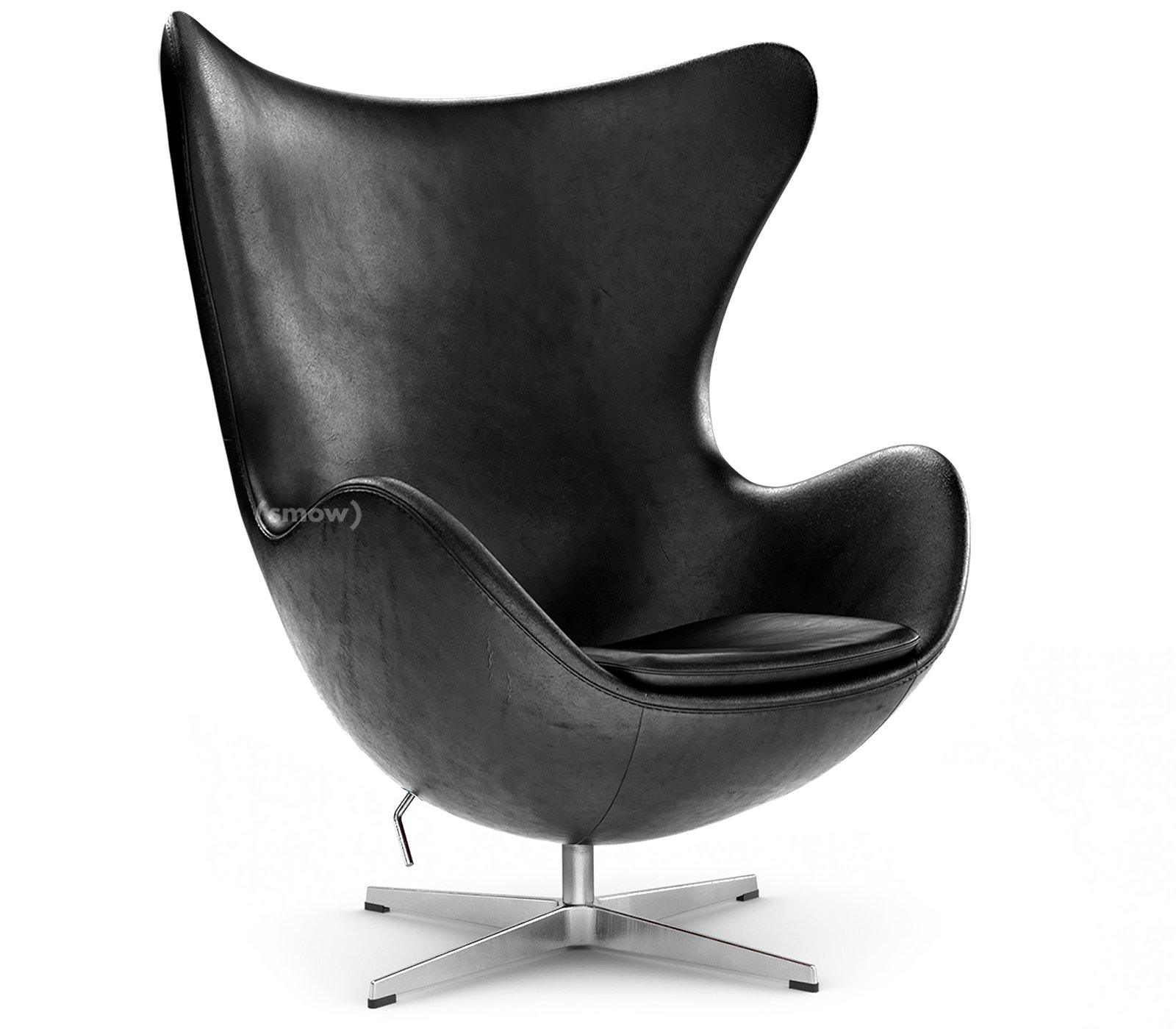 dark grey egg chair