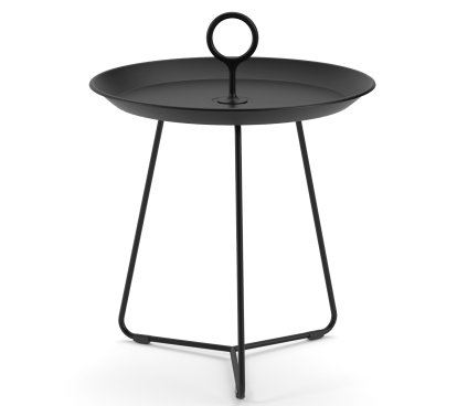 Eyelet Side Table, H 45,5 x Ø 45 cm, Black
