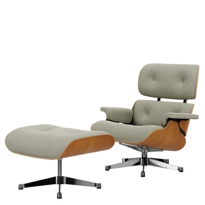 Lounge Chair & Ottoman Nubia, Cream sand / american cherry
