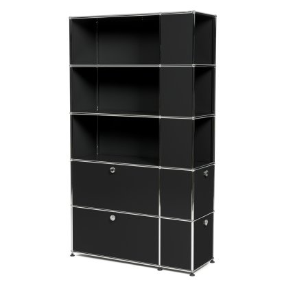 USM Haller bookcase with side compartments