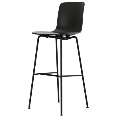 HAL RE Bar Stool, Basalt grey RE, Bar version: 780mm, Powder-coated basic dark