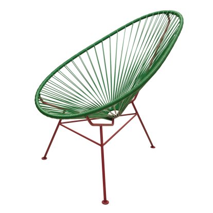 Acapulco Chair Classic, Green gira / garnet red