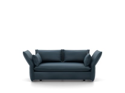 Mariposa Sofa, 2-Seater (H80,5 x B140 x T101,5 cm), Iroko steel blue