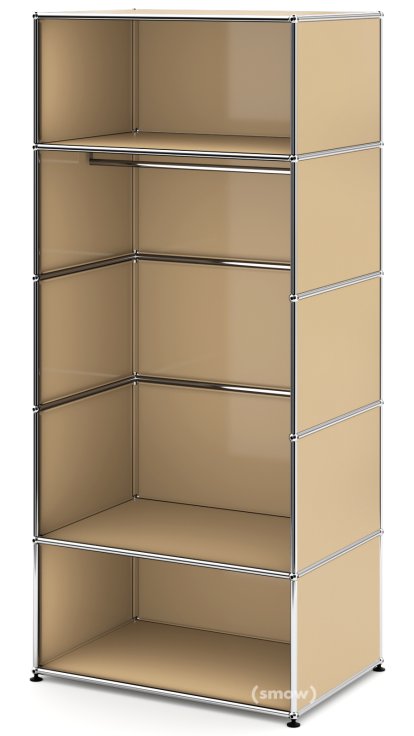 USM Haller Clothes Rack M with Rail, Model II, USM beige