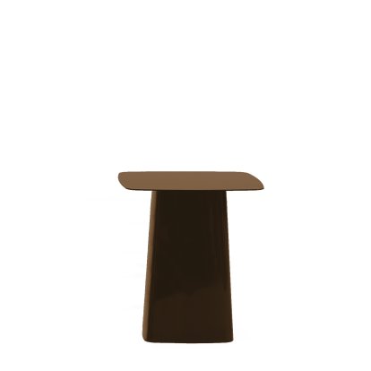 Metal Side Table, Chocolate, Medium (H 44,5 x B 40 x T 40 cm)