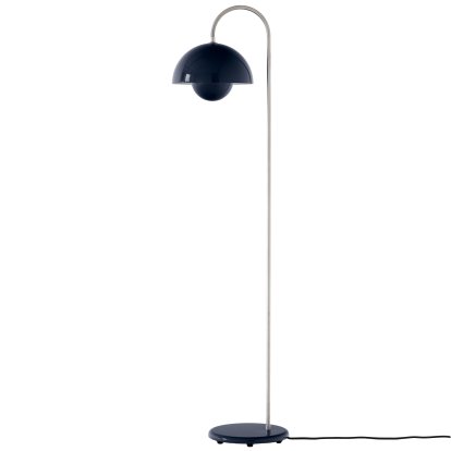 Flowerpot VP12 Floor Lamp, Steel blue