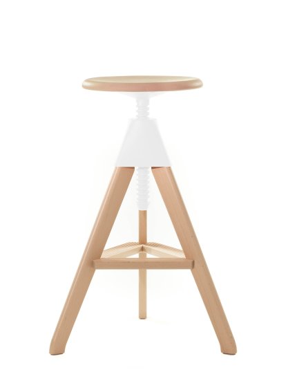 Tom & Jerry - The Wild Bunch, Tom - h 70-86 cm, Natural beech - white