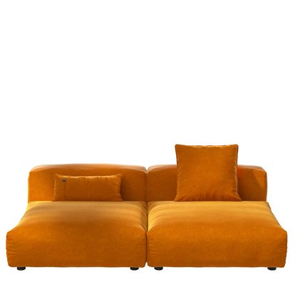 Vetsak Sofa Set 1, L, Suave - Orange, With cushions
