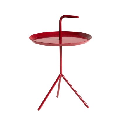 DLM - Don't Leave Me Side Table, Ø 38 x H 58 cm, Cherry red - High gloss