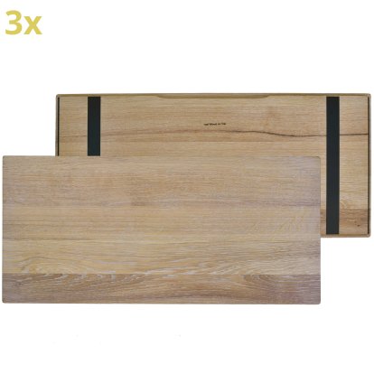 Wooden Overlay for USM Haller Shelves, size XL, 75 cm x 35 cm, Oak, white oiled