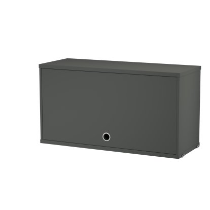 Details String Furniture String System Cabinet With Flip Door String System Cabinet With Flip Door, W 78 cm / Dark grey