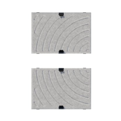 USM Soft Panel Mono for USM Haller Shelves, 50 cm x 35 cm, Grey, Curves