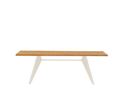 EM Table, 220 x 90 cm, Natural oak solid, oiled, Ecru