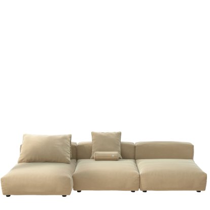Vetsak Sofa Set 4, Suave - Creme, With cushions