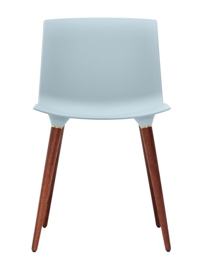 TAC Chair, Ice-blue (mat), Oiled walnut