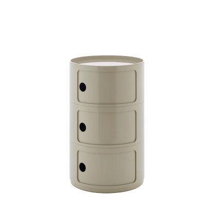Details Kartell Componibili Container Big Componibili Container Big, 3 Compartments, Dove gray