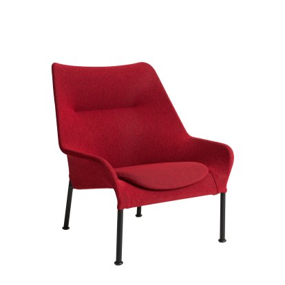 O2 Lounge Sessel, Without Ottoman, Lift red / black