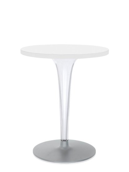 TopTop Dining Table Small, Round Ø 60 x H 72 cm, laminate, White