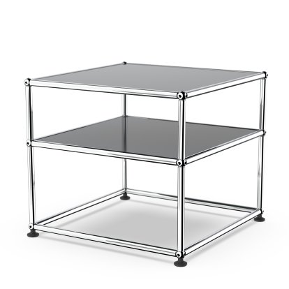 USM Haller side table Type II, Metal, Anthracite RAL 7016