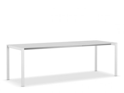 Thin-K Dining Table, White, Aluminium grey