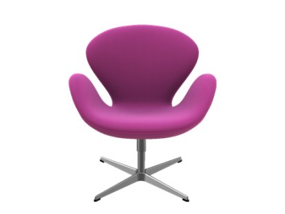 Swan Chair, Special height 48 cm, Divina Melange, Divina Melange 621 - Lipstick pink