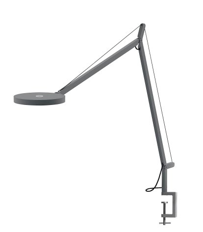 Demetra Tavolo LED, Anthracite grey, Table clamp
