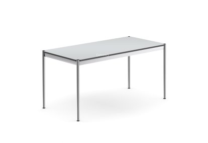 USM Haller Table, 150 x 75 cm, Laminate, Pearl grey