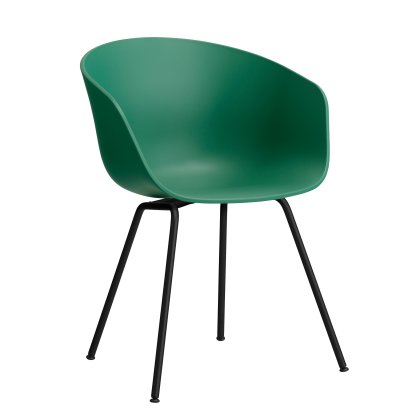 About A Chair AAC 26 Armchair, Teal green 2.0, Steel black powder-coated