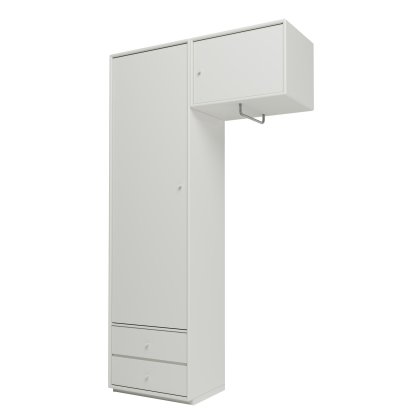 Attire II Wardrobe, Nordic, Plinth