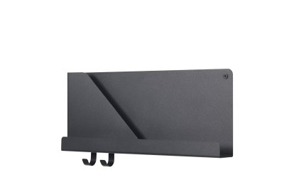 Folded Shelves, H 22 x W 51 cm, Black