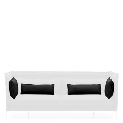 Cushion Set for Alcove Sofa, For 2-seater, Credo, Black/anthracite