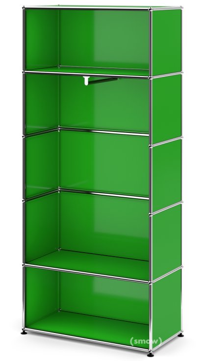 USM Haller Clothes Rack M with Rail, Model I, USM green